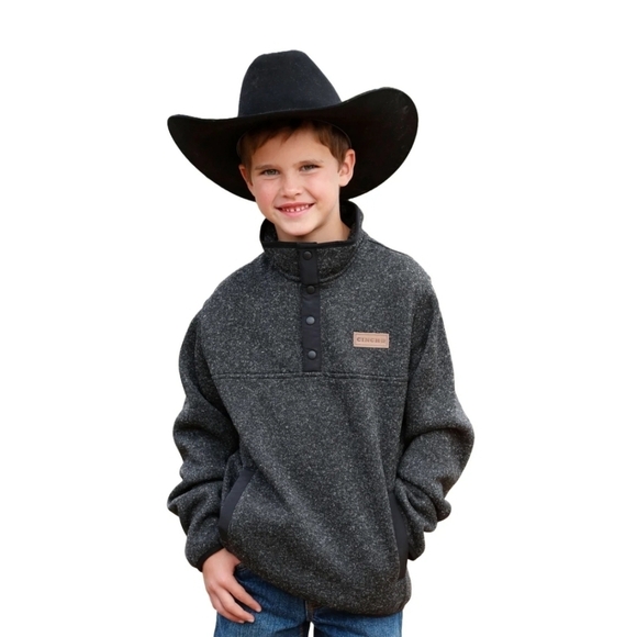 Boy's Cinch Quarter Snap Pullover Fleece, Size 14/XL - Picture 1 of 4